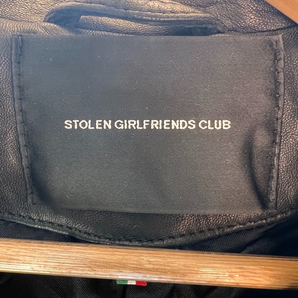 Stolen Girlfriends Club Lydia Biker Jacket, Leather Jacket, BRAND NEW - Size 8 - Picture 2 of 5